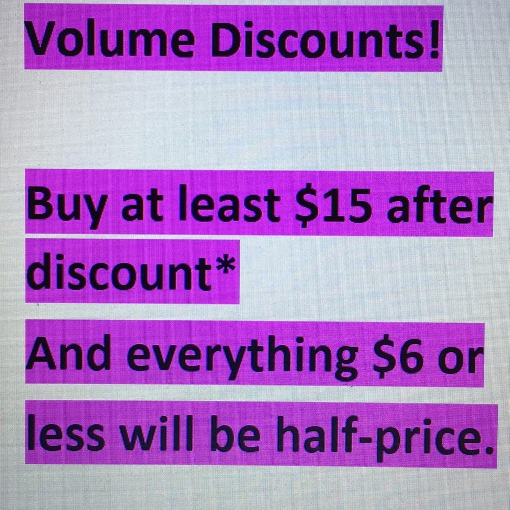 Volume Discounts for Cheaper Items - Picture 1 of 2